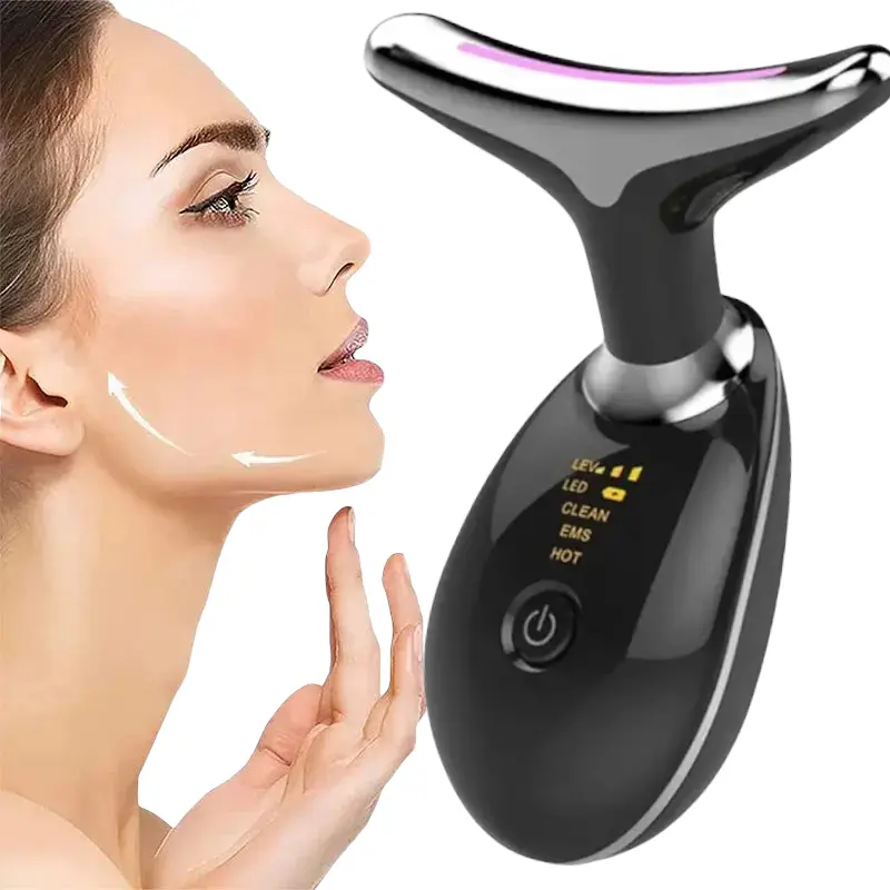 Appareil Anti Rides Visage, Masseur Anti-âge Pour le cou et le Visage Dispositif de Beauté,  Tonification Pour Le Visage Massage Raffermissement , 3 Modes de Massage CelluPro-appareil anti-cellulite