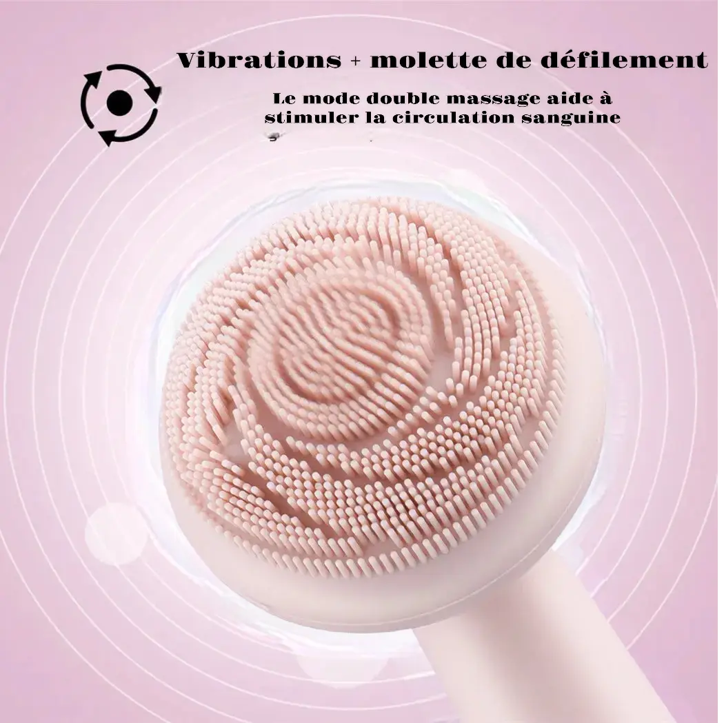 Brosse faciale électrique en silicone pour le nettoyage des pores CelluPro-appareil anti-cellulite